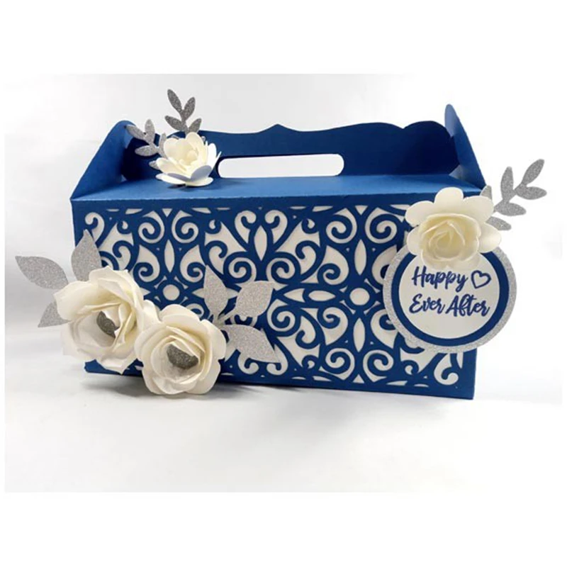 3D Box Envelope Flower Metal Cutting Dies for Scrapbooking DIY Album Paper Cards Craft Decorative Embossing Stencils New 2020
