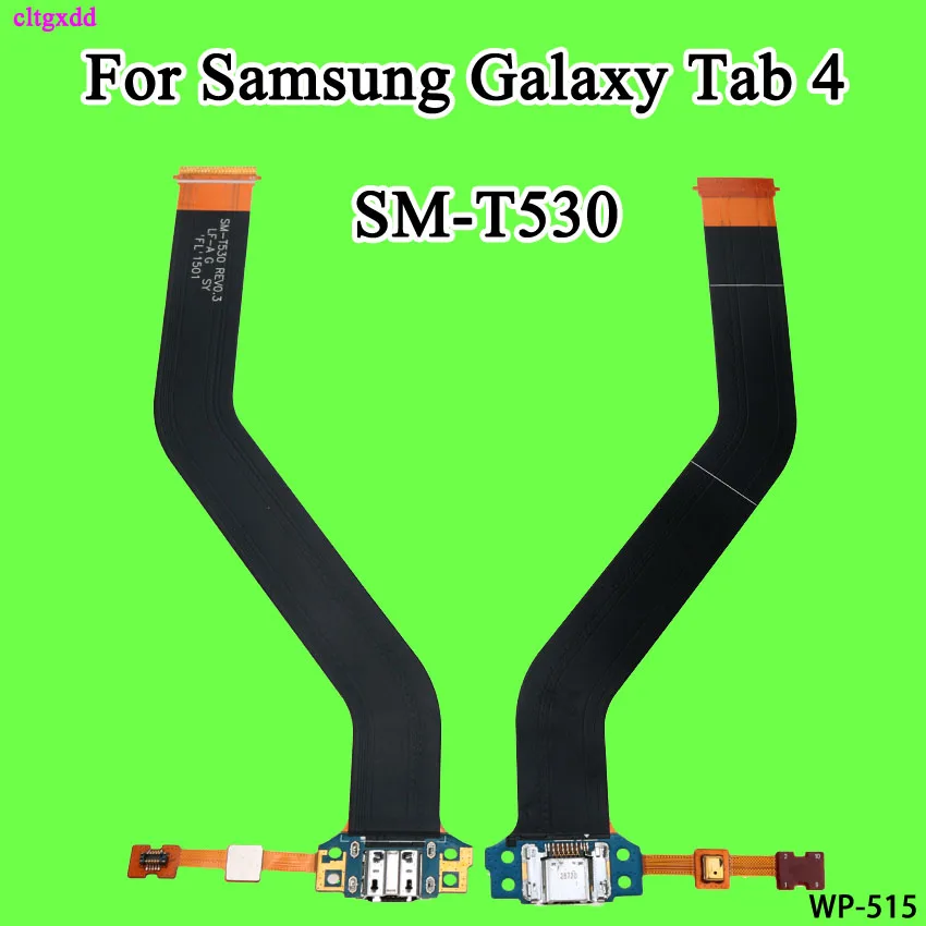 cltgxdd Replace Charging Port Connector Mic Flex Cable for Samsung Galaxy Tab 4 SM-T530