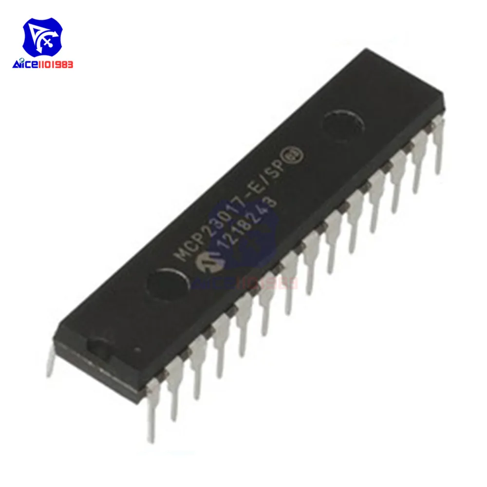 5 PCS/Lot IC Chips MCP23017-E/SP MCP23S17 DIP28 16-Bit I/O Expander with I2C Interface IC