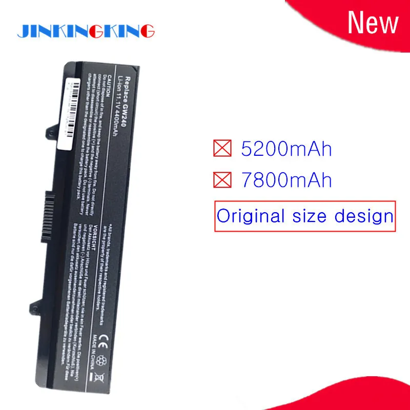 11.1v Laptop Battery For DELL Inspiron 1545 1525 1526 for Vostro 500 C601H D608 HGW240 HP297 M911G RN873 X284G XR693