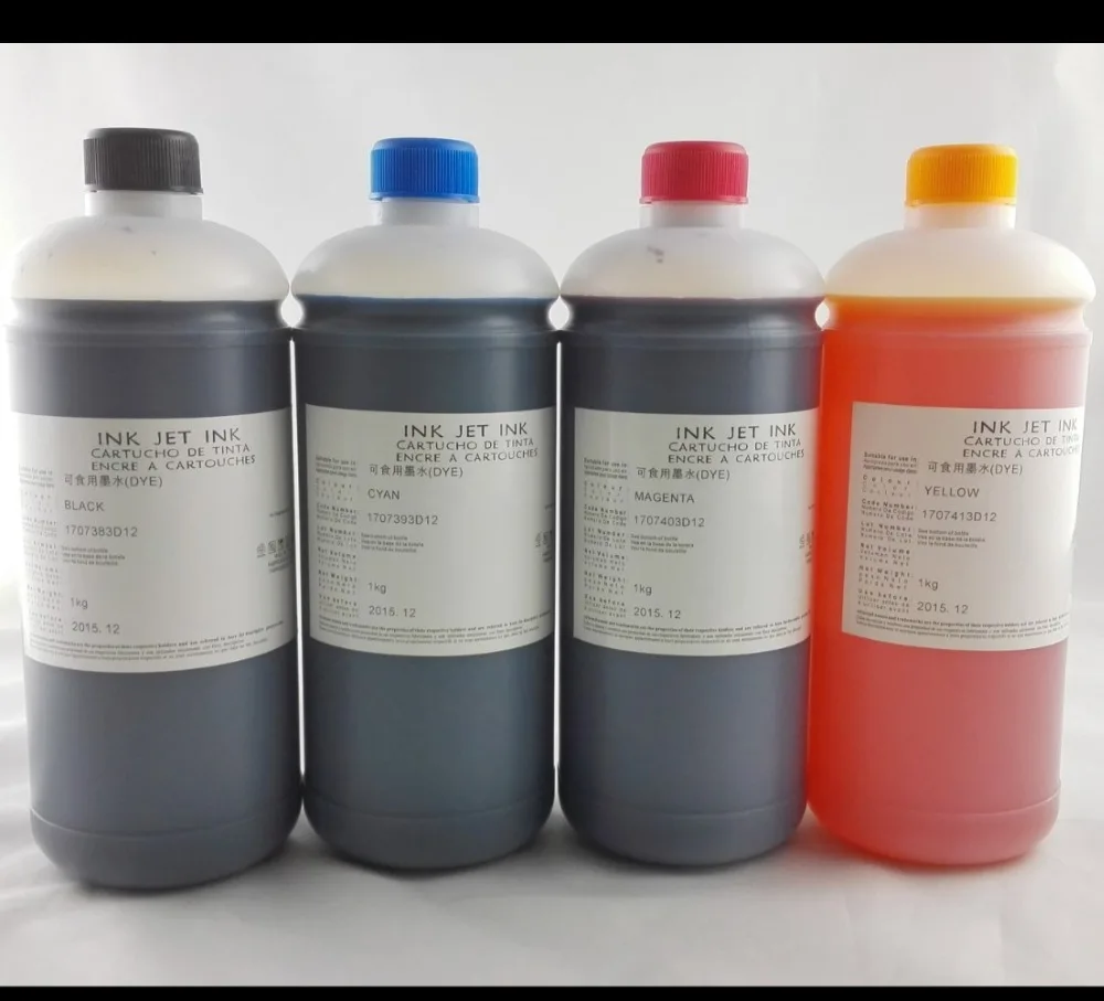 INK WAY 4*1000ml bottled edible ink for epson 4C printers edible icing paper is also available 'contact me for details