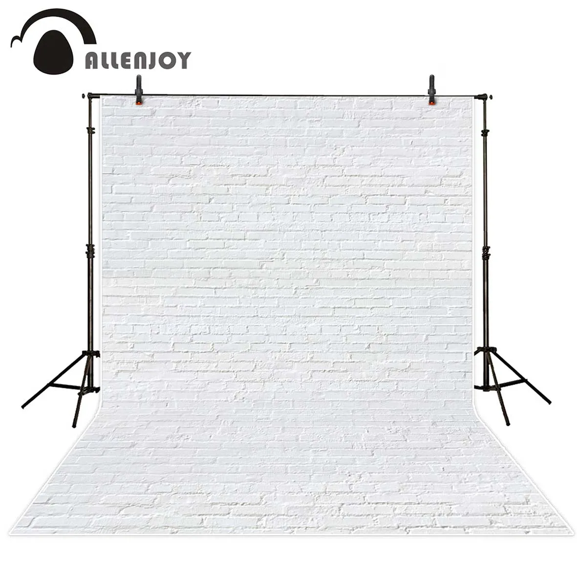 Allenjoy Photography Backdrop Pure White Brick Wall Photo Studio Background For Shooting Child Wedding Newborn Baby Photophone