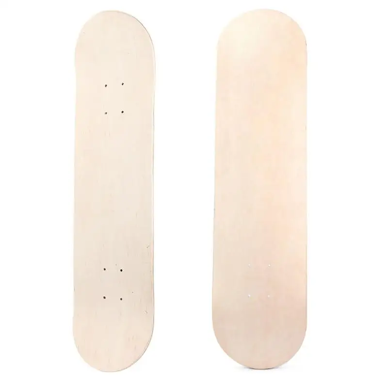 8inch 8-Layer Maple Blank Double Concave Skateboards Natural Skate Deck Board Skateboards Deck Wood Maple