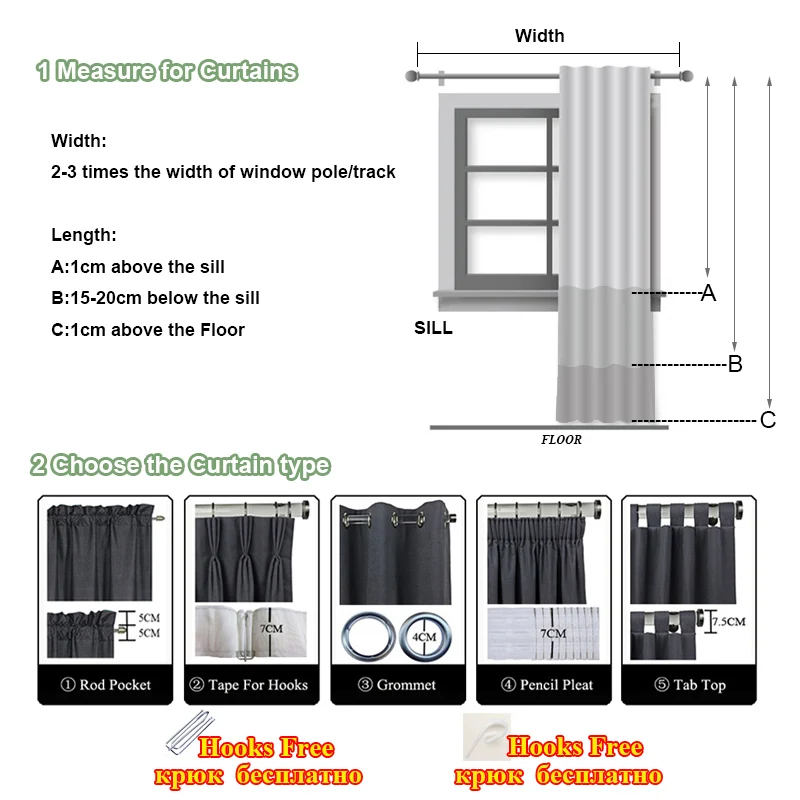 YCENTRE Modern Rideaux Style Solid Color Window Treatment Cortina Thermal Insulated Blackout Curtains In The Living Room