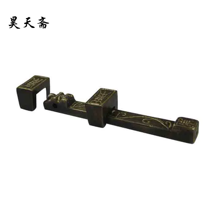 [Haotian vegetarian] antique copper door bolt / bolt / copper fittings / copper ornaments HTH-059