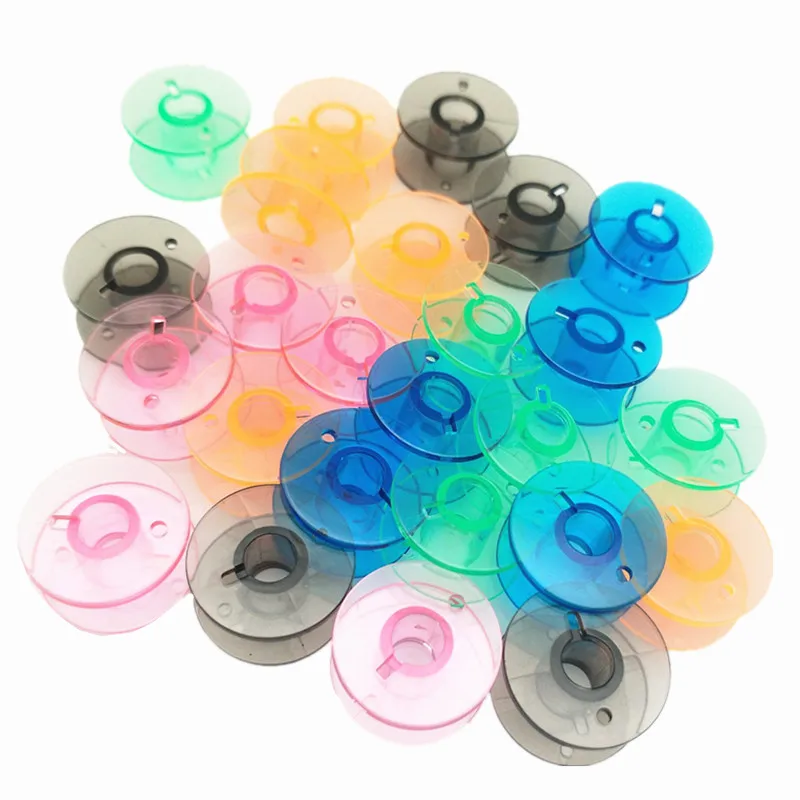 25Pcs/Set Empty Bobbins Sewing Machine Spools Colorful Bobbins Spool for Brother Janome Singer Elna Sewing Machine 5BB5560