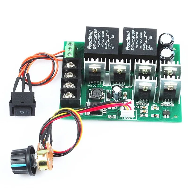 pwm speed controller PWM electronic governor 40A DC 10V-50V 12V / 24V / 36V / 48V Brushed DC motor controller Maximum Power of