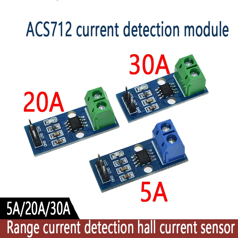 LIZAO offre spéciale ACS712 5A 20A 30A Module de capteur de courant Hall Module ACS712 pour Arduino 20A