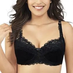 Big Cup Sexy Lingerie Floral Full Coverage Bra Jacquard Bralette Lace Underwear Size 32 34 36 38 40 42 44 A B C D DD E Cup