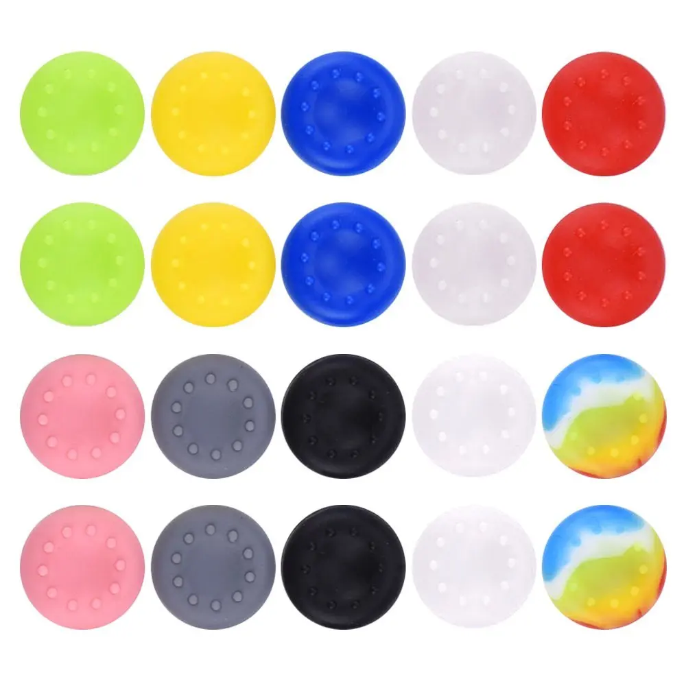 2 Pairs Silicone Thumb Stick Grips Caps Protect Cover ForPS5, PS4, Xbox 360, PS3 Controllers, Multi Colors Choose