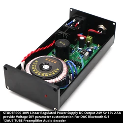 TIANCOOLKEI STUDER900 O-30W HiFi noiseless stabilivolt linear power supply Output DC 5V-9V-12V-15V-24V DAC power supply