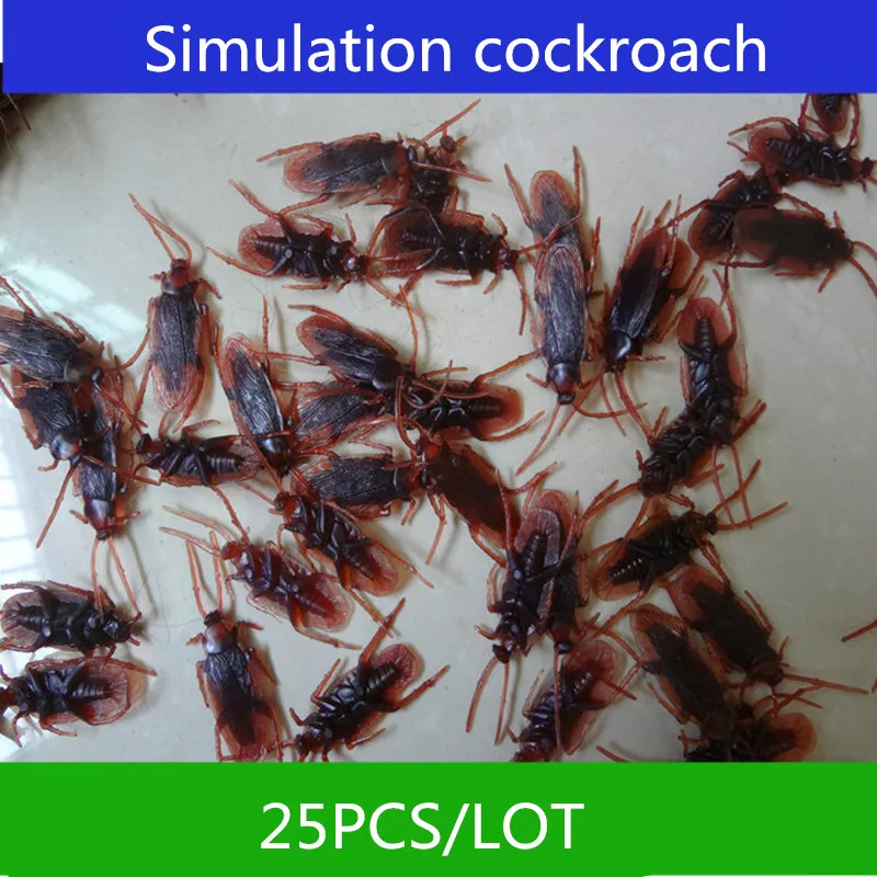 

A Spoof Horror Adult Toy Practical Joke Wonderful Creative Imitation Genuine Tricky Cockroach Scary Trick A036 25pcs/lot