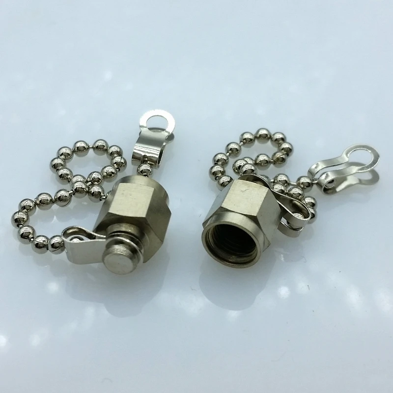 SMA Dust Cap With Anti loss Chain SMA Metal Protective Cap 10Pcs/Lot