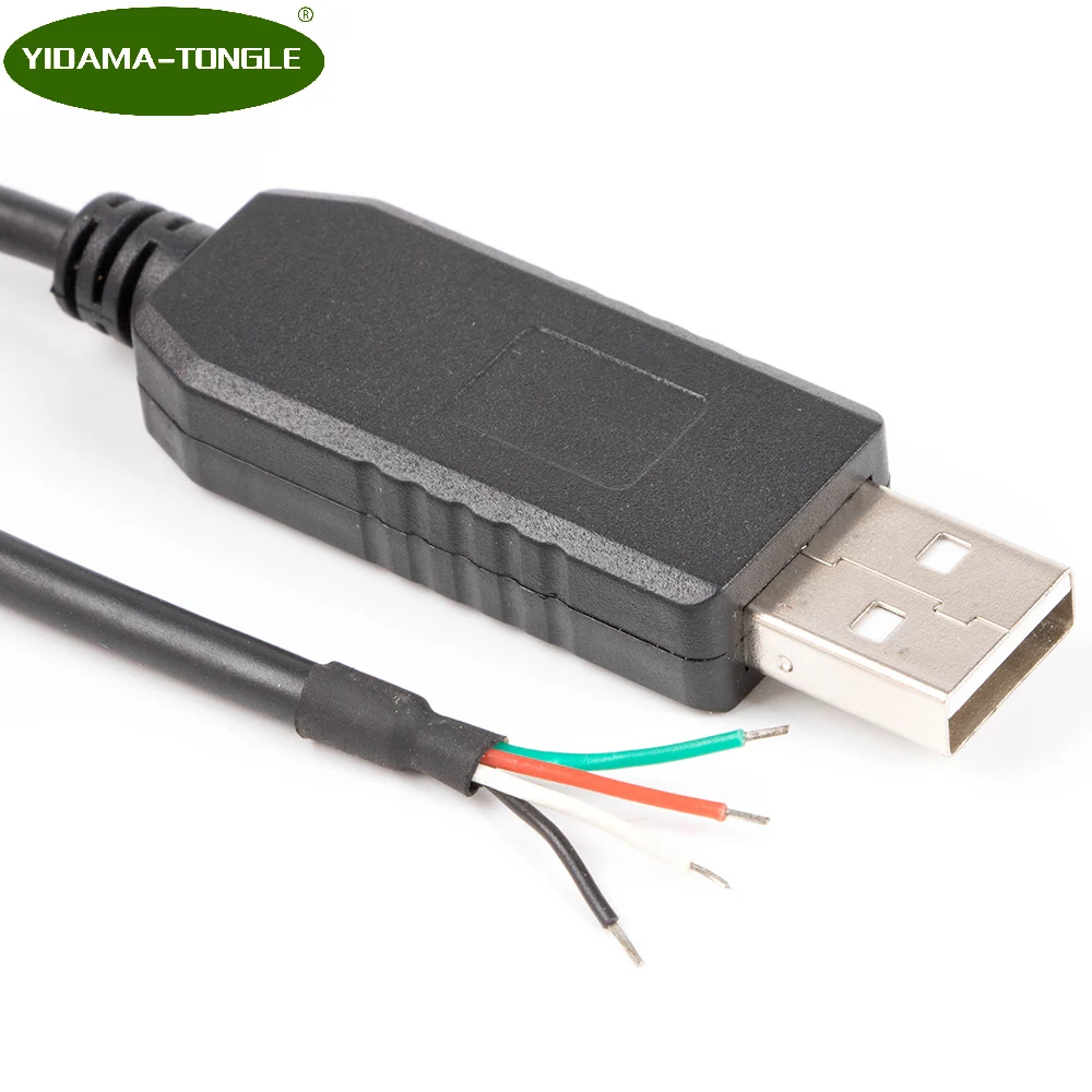 USB to TTL UART cable 3.3V TTL To Wire end 1.8 meter Serial Adapter Converter CP2102 Silab chip Wire No Connector end Cable