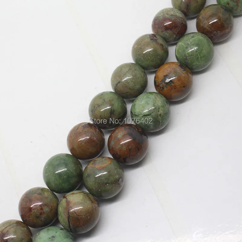 Mini. order is $7! Wholesale 29pcs.16mm Beautiful Green Opal Round Loose Beads 15