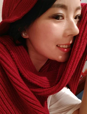 Fashion new Air conditioning Women scarf Nightcap Autumn Knitting Hooded Solid color Hat Scarves Hot Sale Female Gift F1201