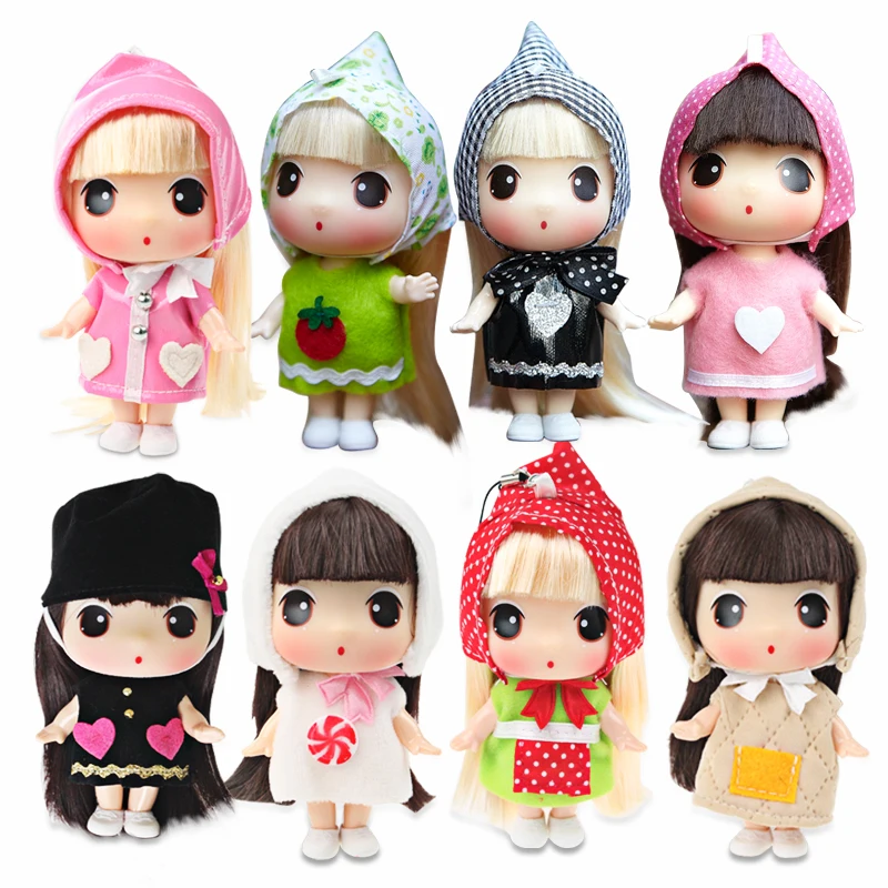 authentic Korean ddung confused doll 11cm Super Mini cute doll Phone bag car key pendant jewelry Toys and Gifts