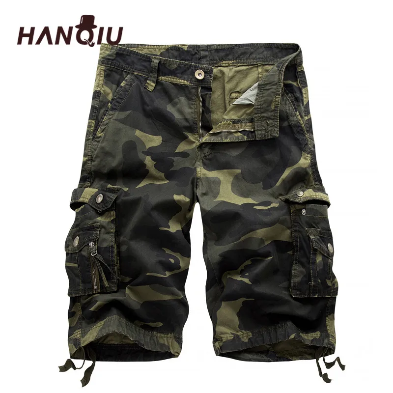 2023 Military Camo Cargo Shorts Summer Fashion Camouflage Multi-Pocket Homme Army Casual Shorts Bermudas Masculina