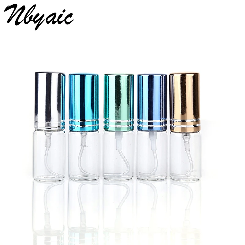 Nbyaic 1Pcs 5Ml 10Ml Reizen Draagbare Parfum Fles Spray Flessen Sample Lege Containers Verstuiver Mini Hervulbare Flessen