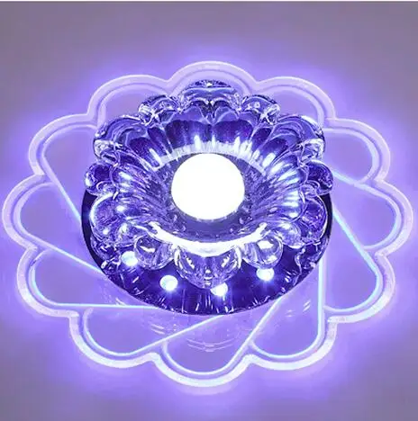 Modern LED Crystal Ceiling Light Circular Mini Ceiling Lamp Luminarias Rotunda Light For Living Room Aisle Corridor Kitchen