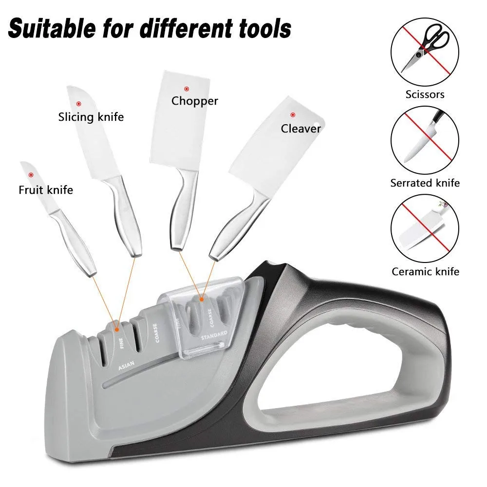 Nuoten Brand Precision Edge Professional Kitchen Knife Sharpener 4 Stages Sharp System Sharpening Knives Amolador De Faca