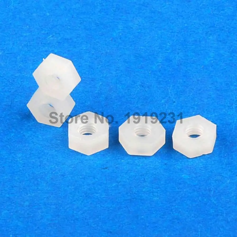 100 Uds. M3 tuerca de plástico