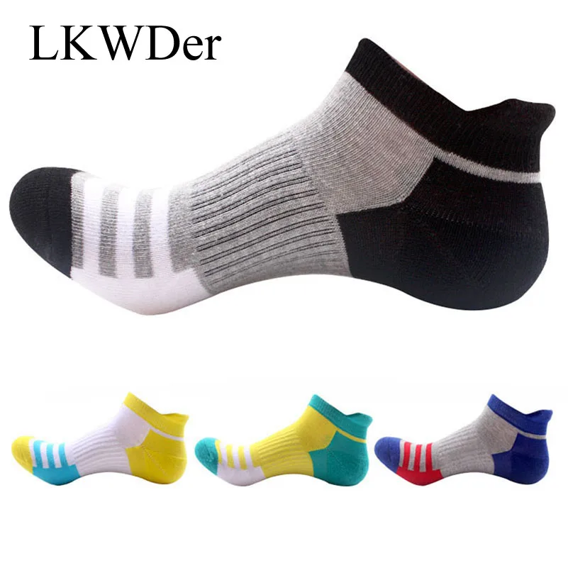 

5 Pairs Men Socks Cotton Professional Sporting Sock Protect Feet Breathable Wicking Socks Calcetines Spring Winter Comfort Socks