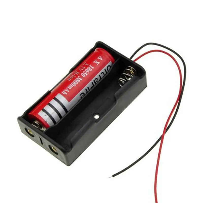 1/2/5 Chiếc 18650 DIY Pin 2X18650 7.4V Kẹp Hộp Đựng với Dây Dẫn Pin Bán Buôn