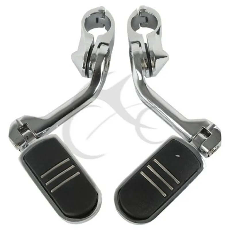 

Motorcycle 32mm 1.25" Chrome Long Angled Highway Engine Guard Foot Peg/ Peg Mounting For Harley