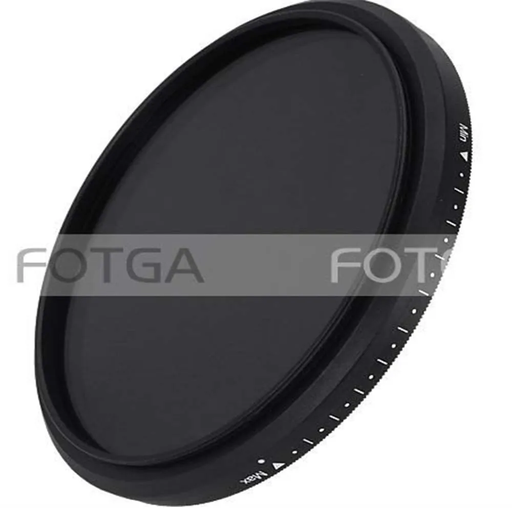 FOTGA Slim Fader Variable Adjustable Variable ND filter ND2 to ND400 43~86mm 52 58 67 72 77 mm