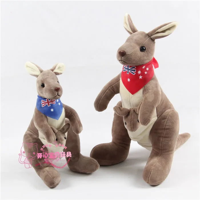 

free shipping, flag scarf kangaroo plush toy,birthday gift h484