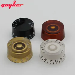 Amber Speed Control Knobs Volume Tone Buttons For Electric Guitar In Four Colors