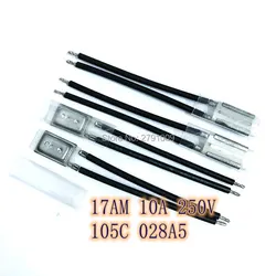 17AM 105 Degree 17AM 028A5 Normally Closed Overheat Protector Motor Power Temperature Switch 105 C NC 10A 250V 17AM028A5