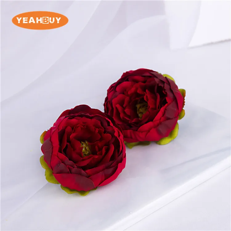 13Colors 5.5CM Lovely Little Rose Peony Artificial Flower For DIY Bridal Bouquet Wedding Decoration Home Decor Supplies Props