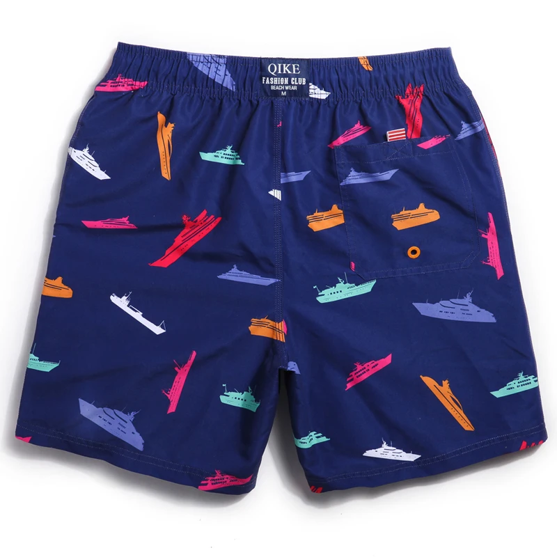 Qikerbong man and women Board shorts navy blue summer swimwear Lover shorts buy 2 pcs 1 bag gift