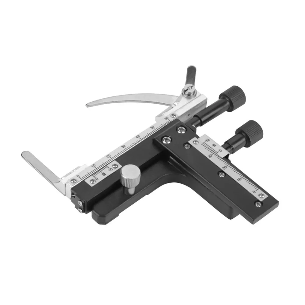 Microscope Attachable Mechanical Stage X-Y Moveable Stage Caliper with Scale for Microscope Calipers