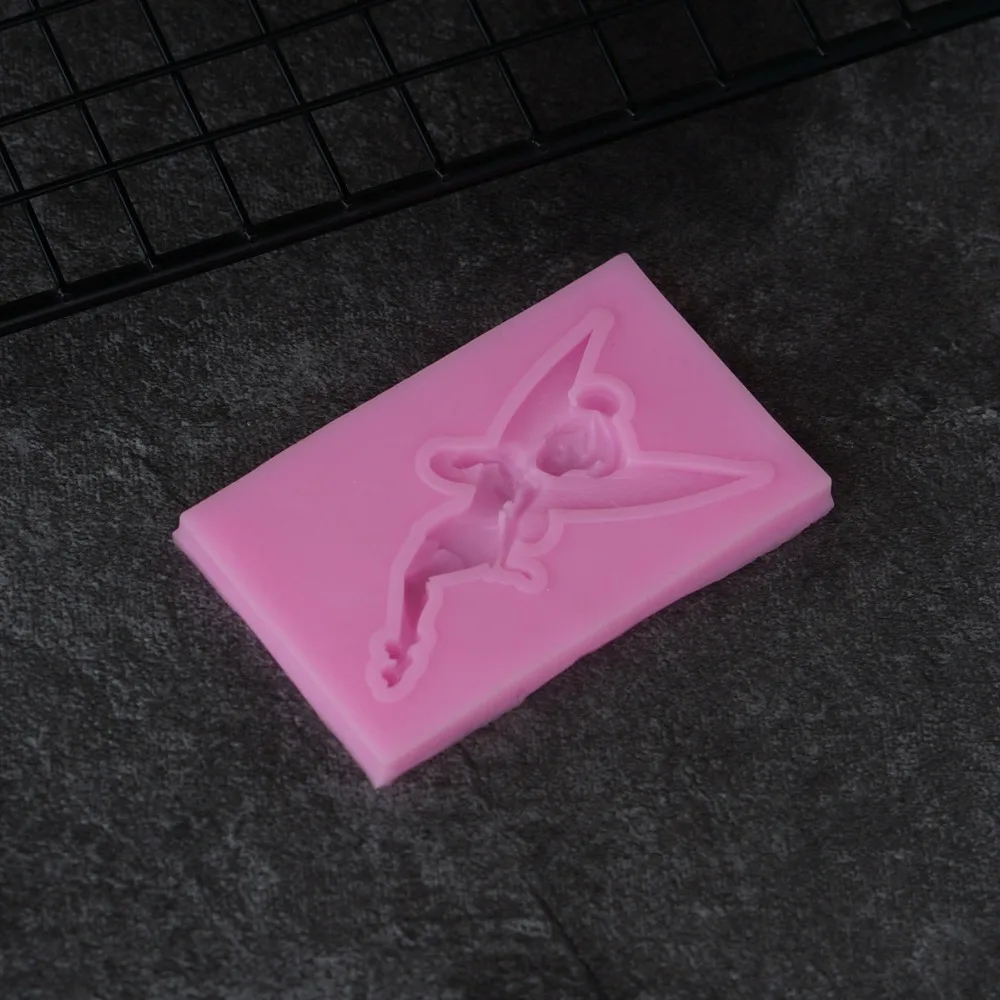 Fairy Shape Silicone Mold Fairy Tail Theme Fondant Cake Tools Cupcake Sugarcraft Molds DIY Birthday Cake Decorating
