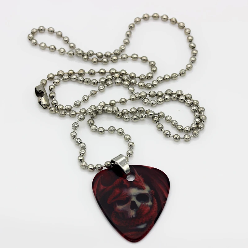 SOACH gift guitar picks Necklace Pendant Strips Chain Necklaces Jewelry  Guitar Accessories 1.0mm