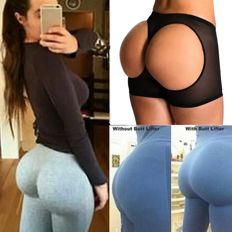 Women Butt Lifter Shaper Tummy Control Panties Buttocks Open Instan Boyshorts Sexy Lady Hip shaping panties