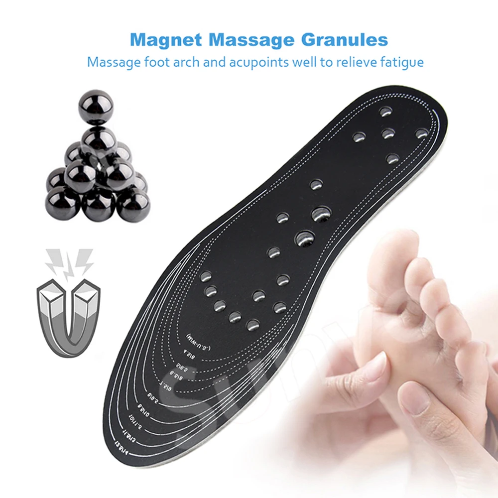 Magnetic Insoles for Massage Foot Slimming Weight Loss Memory Cotton Men Women Sport Shoes Pads Insert Dropshipping Insole Pad