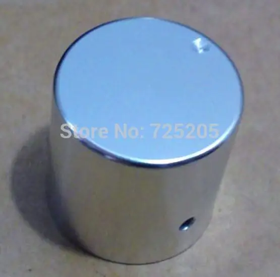 Iwistao botão de potenciômetro sólido, tubo amplificador de alta fidelidade de alumínio inteiro, volume od 25 h25mm id 6mm prata diy