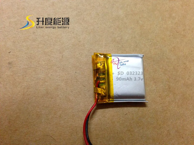 

New selling!!! lithium 032323 li-polymer 3.7v 90mah lithium polymer batterey with PCB for digital products