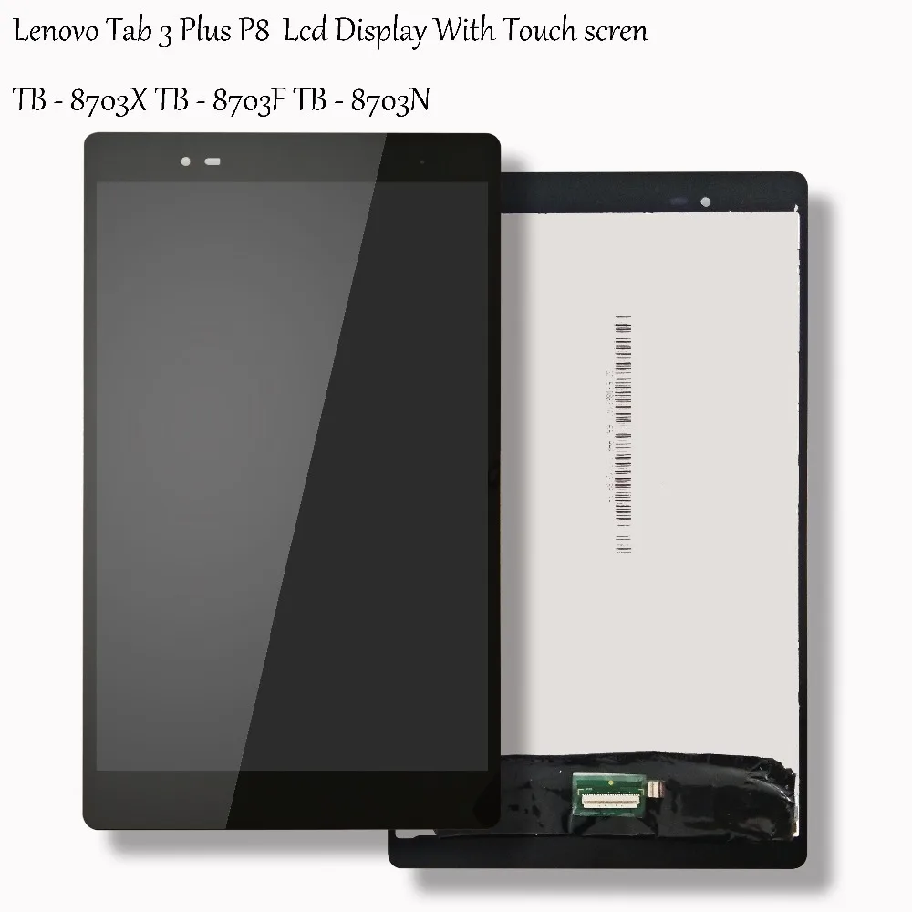 

8-дюймовый ЖК-дисплей и сенсорный экран для Lenovo Tab 3 Plus 8703X 16Gb TB-8703X дигитайзер в сборе