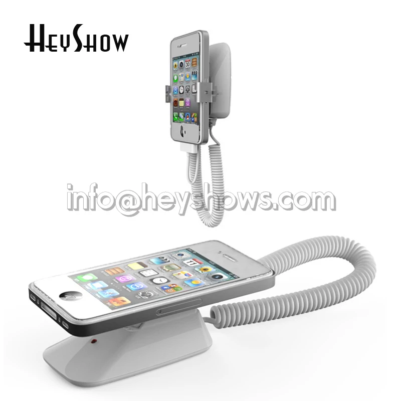 Anti-Theft Security Stand for Cell Phone Thin Display Holder with Iphone Alarm System Mount on Wall Or Desk