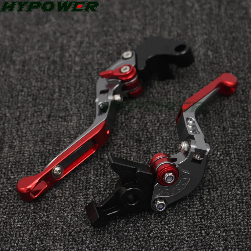 For Ducati STREETFIGHTER 848 2012 2013 2014 2015 Red&Titanium Folding Extendable CNC Motorcycle Brake Clutch Levers