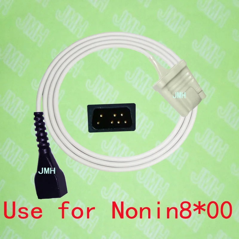 Compatible with Nonin 8500,8600,8700, 8800 Pulse Oximeter monitor, Adult silicone soft tip spo2 sensor.