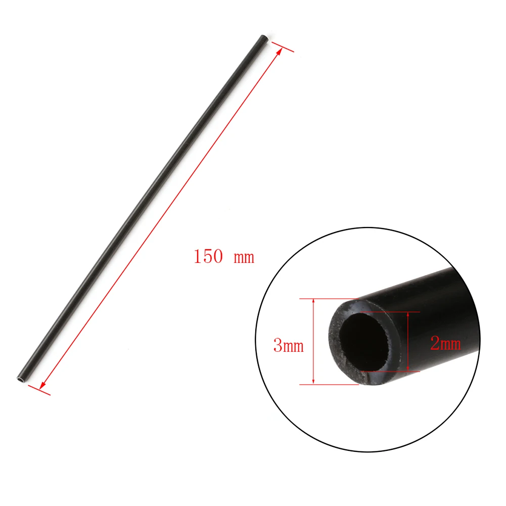 1PCS 15cm 3X2mm Receiver Antenna Protection Tube Fixed Pipe Shielded Tube