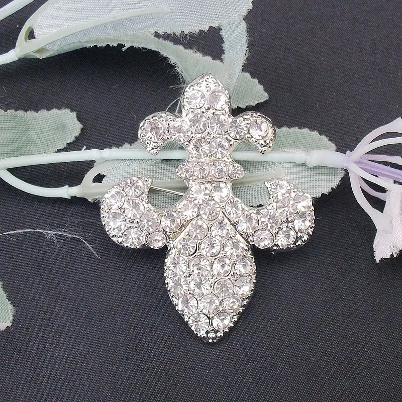 Anchor Brooch For Wedding Decoration Bijoux Hot Sale Fashion Shiny Rhinestone Crystal Anchor Sparkly Brooch Pins, Item : BH7099