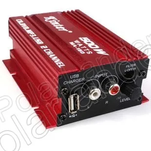 Car  Mini Amplifier 2 channel output power amplifier 20WX2 RMS HiFi Stereo DVD MP3 for Motorcycle Boat home top quality 12V