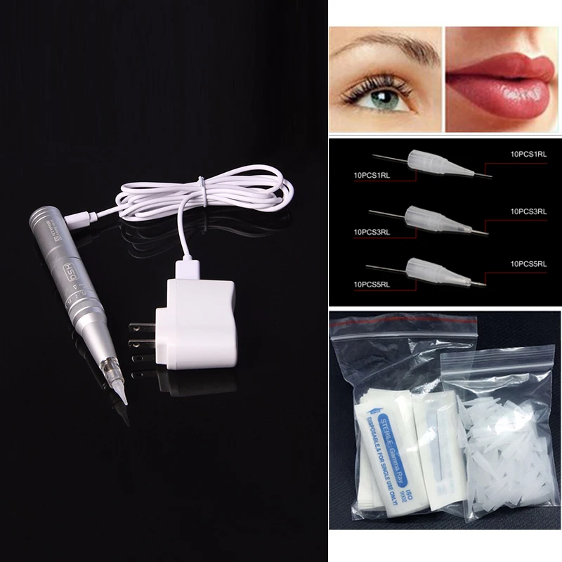 Permanent Makeup Machine Pen Rechargeable Eyebrow Tattoo kit Make up Beauty Forever Tattoo Gun For Lip Eyeliner